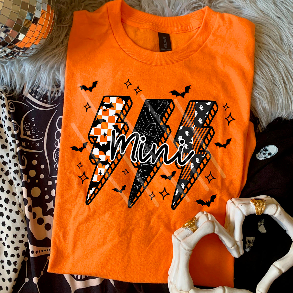 Mini Spooky Lightning Bolts (MZ) DTF transfer