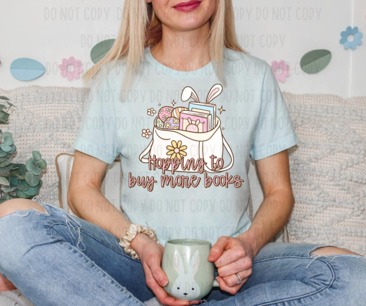 Hopping to buy more books (canvista) 91857 DTF transfer