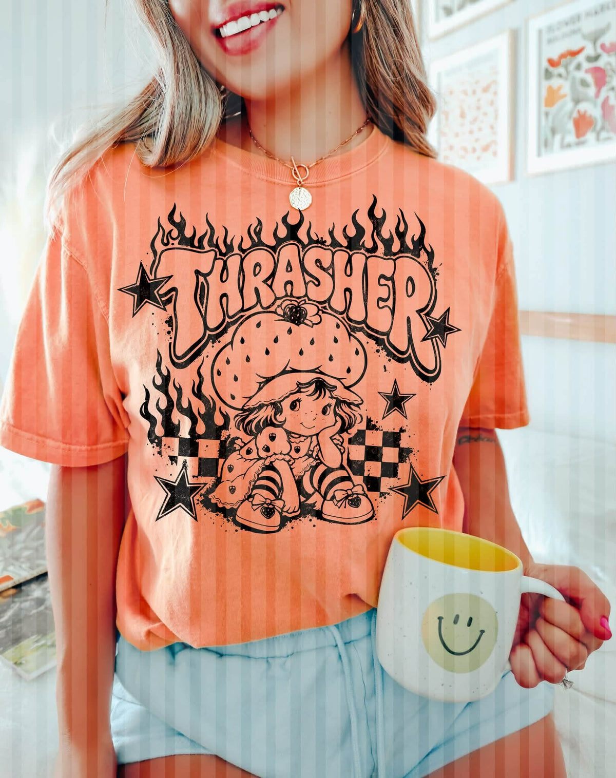 Thrasher SS  BLACK (Unhinged) DTF Transfer