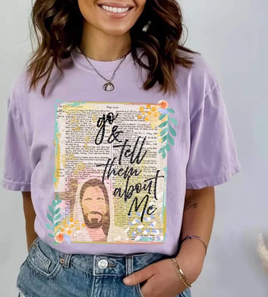 Go & tell them about me 96451 DTF transfer