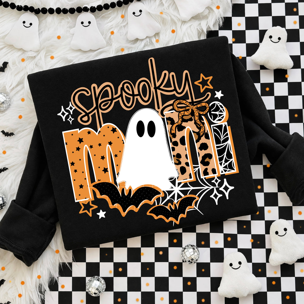 Spooky mini ghost (white) (CSC) DTF Transfer