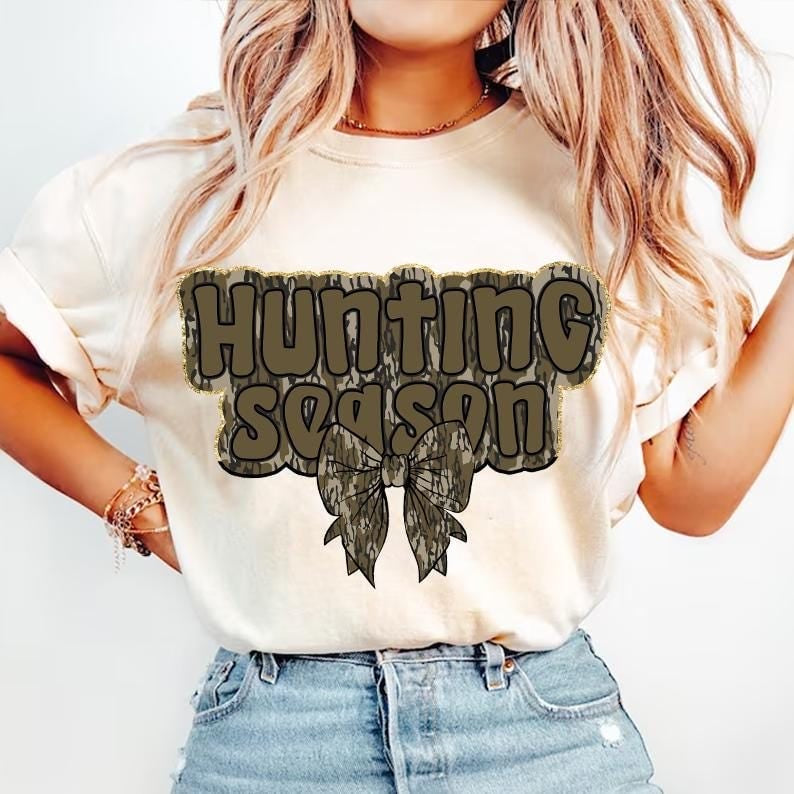 Hunting season camo 64782 DTF transfer