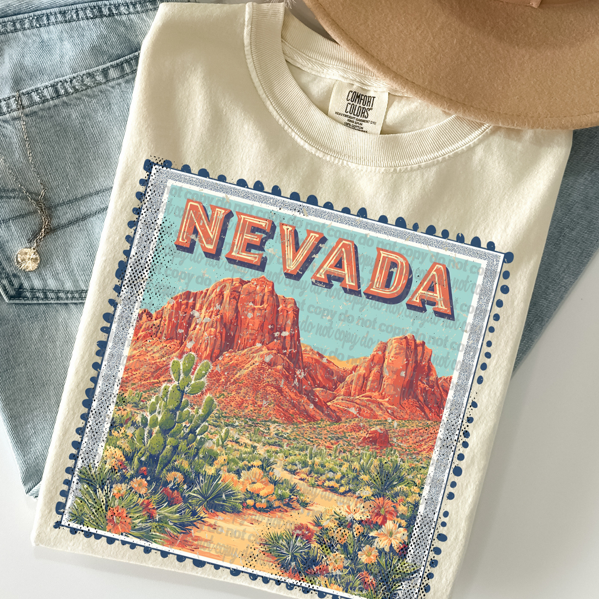 Nevada State Stamp (TTD) 99103 DTF transfer