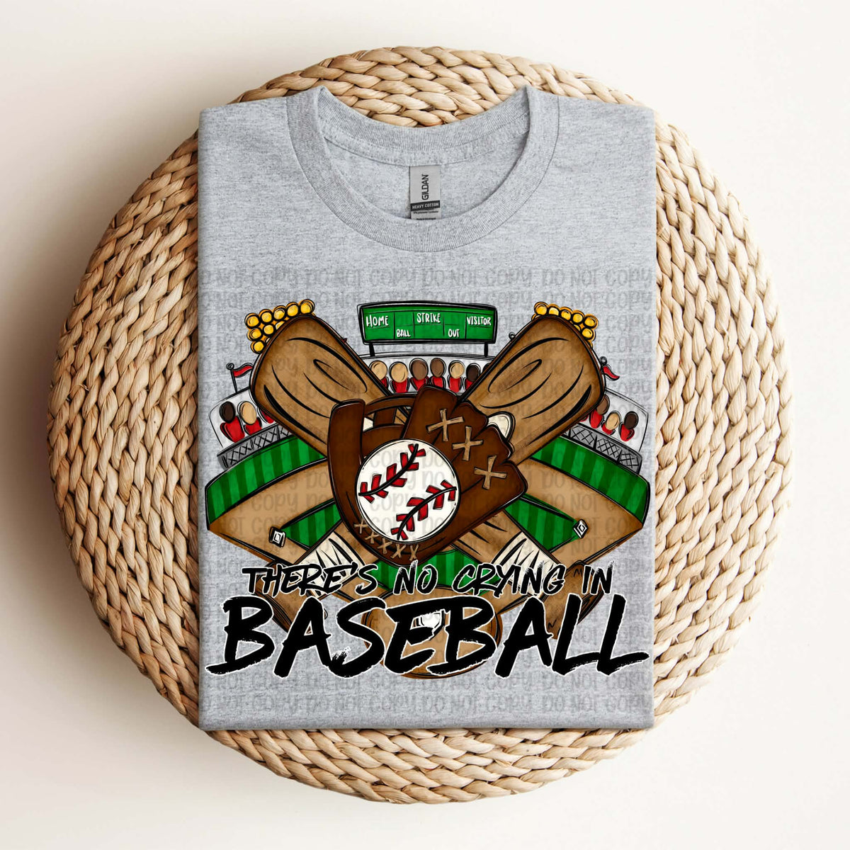 There’s no crying in baseball with glove (VP) DTF Transfer