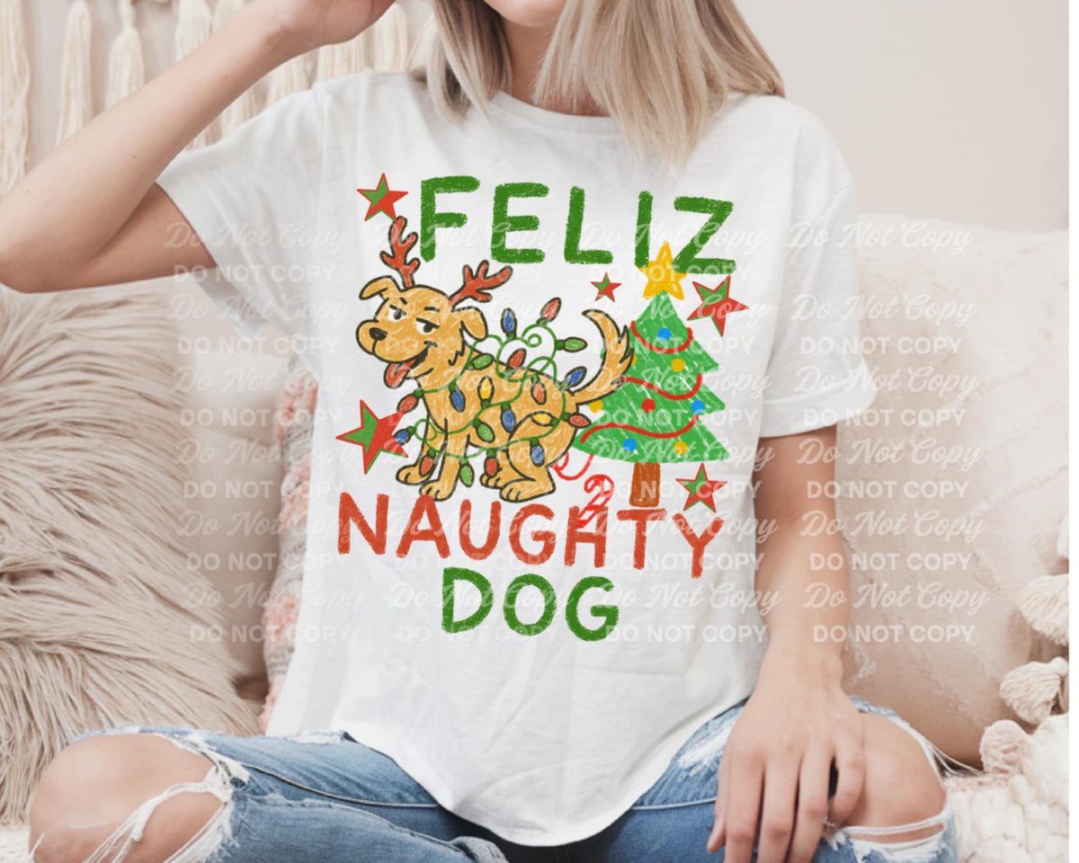Feliz naughty dog 109296 DTF transfer