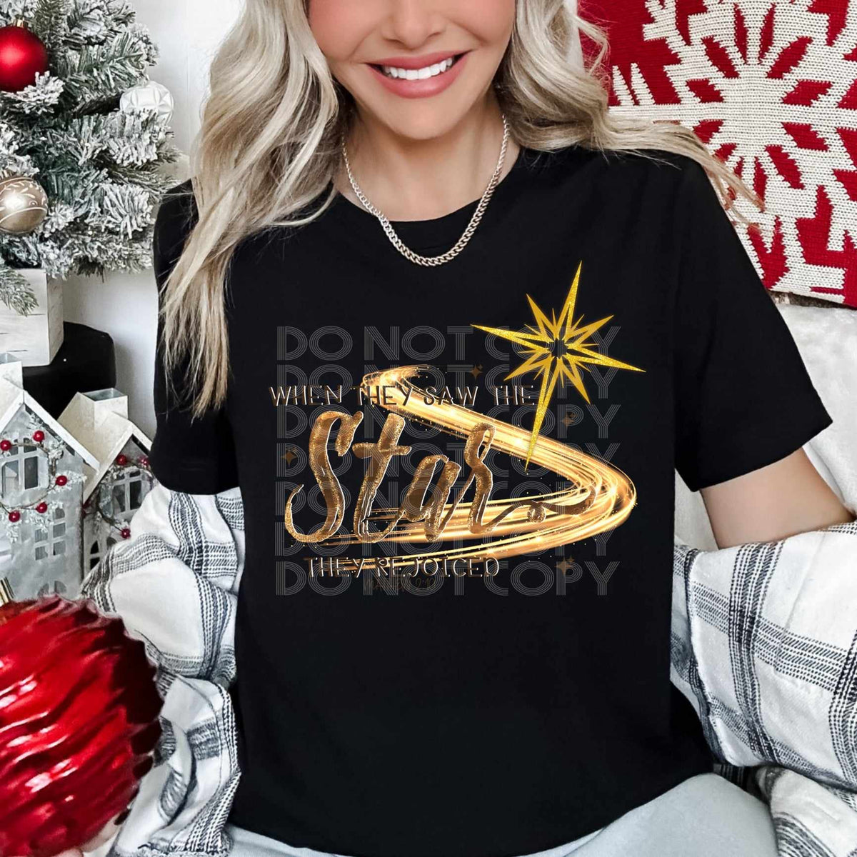 When they saw the star they rejoiced (SSD) 58679 DTF transfer