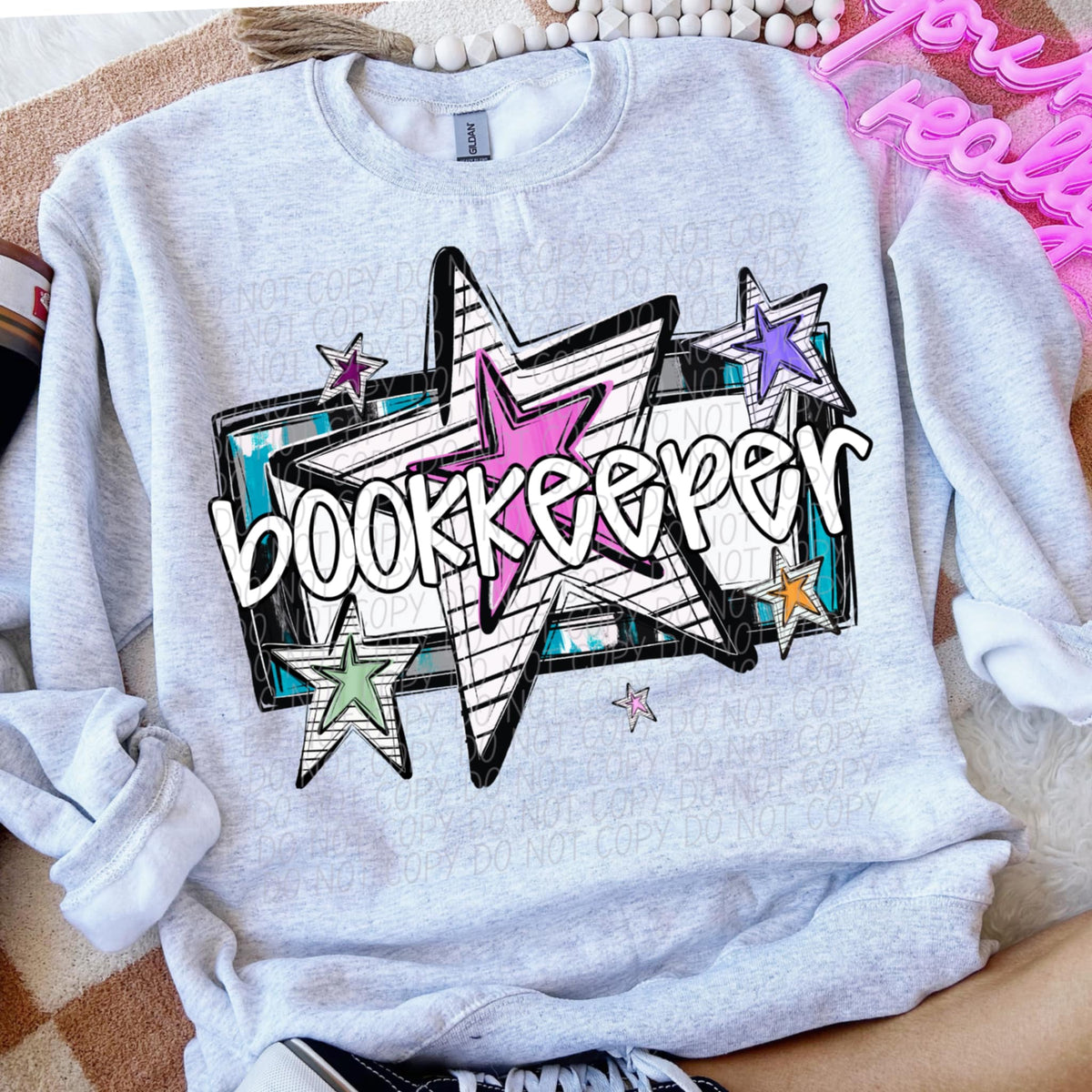 Bookkeeper stars (CITY) 85457 DTF transfer