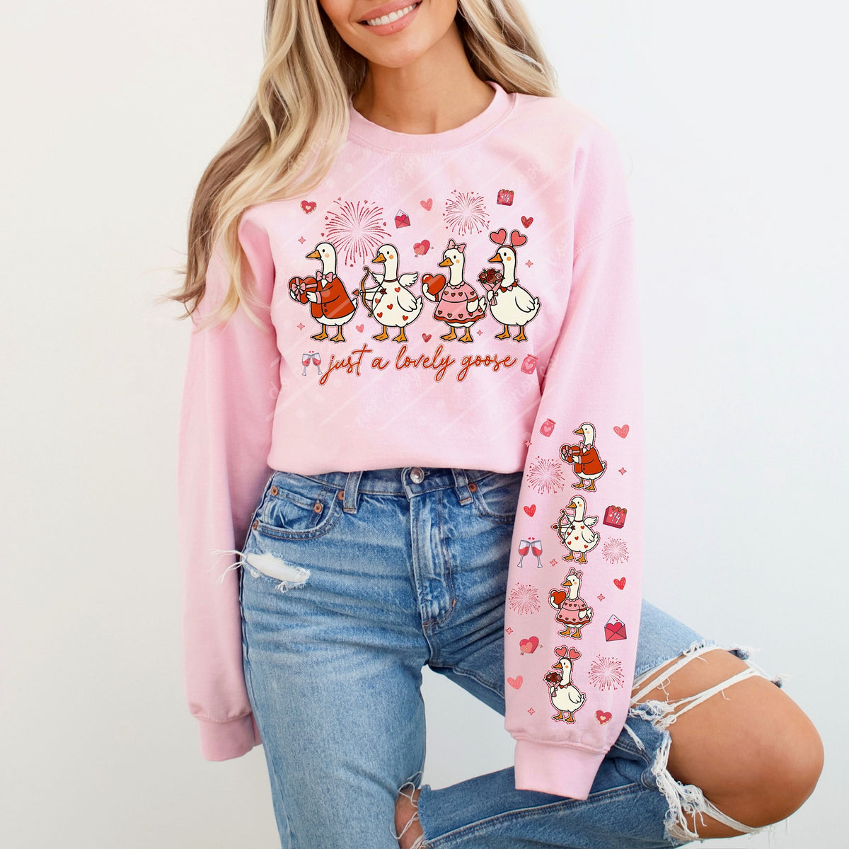 Lovely Goose (front only) sunday special DTF transfer