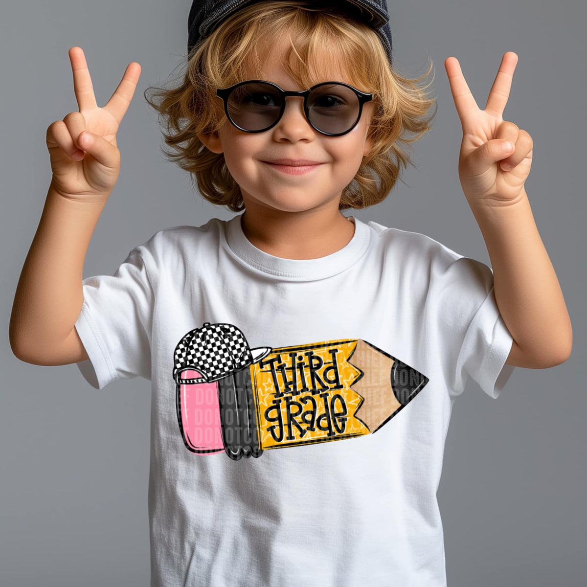 Third grade pencil BOY (SDD) 107459 DTF transfer