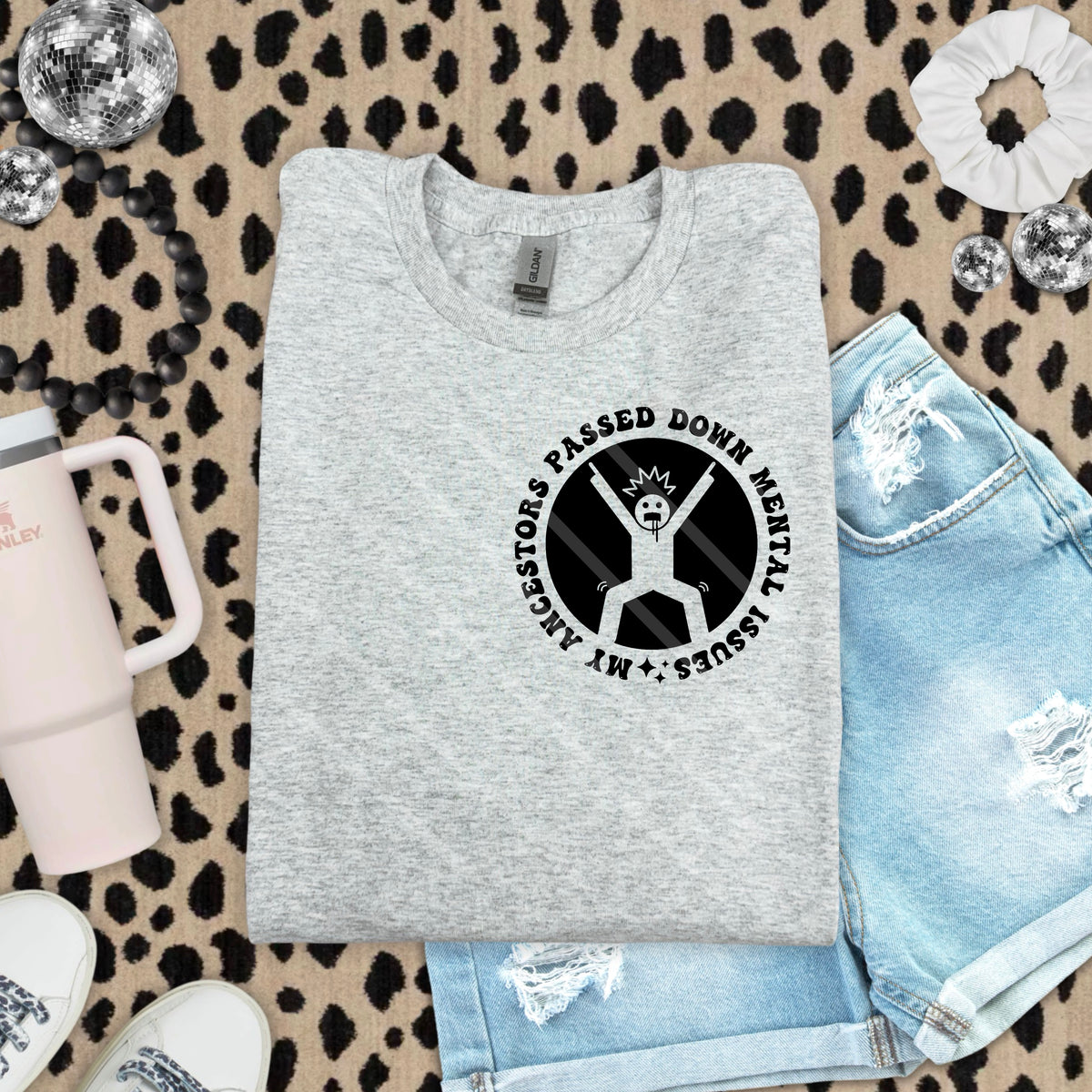 My Ancestors passed down mental issues POCKET HW 114165 DTF transfer