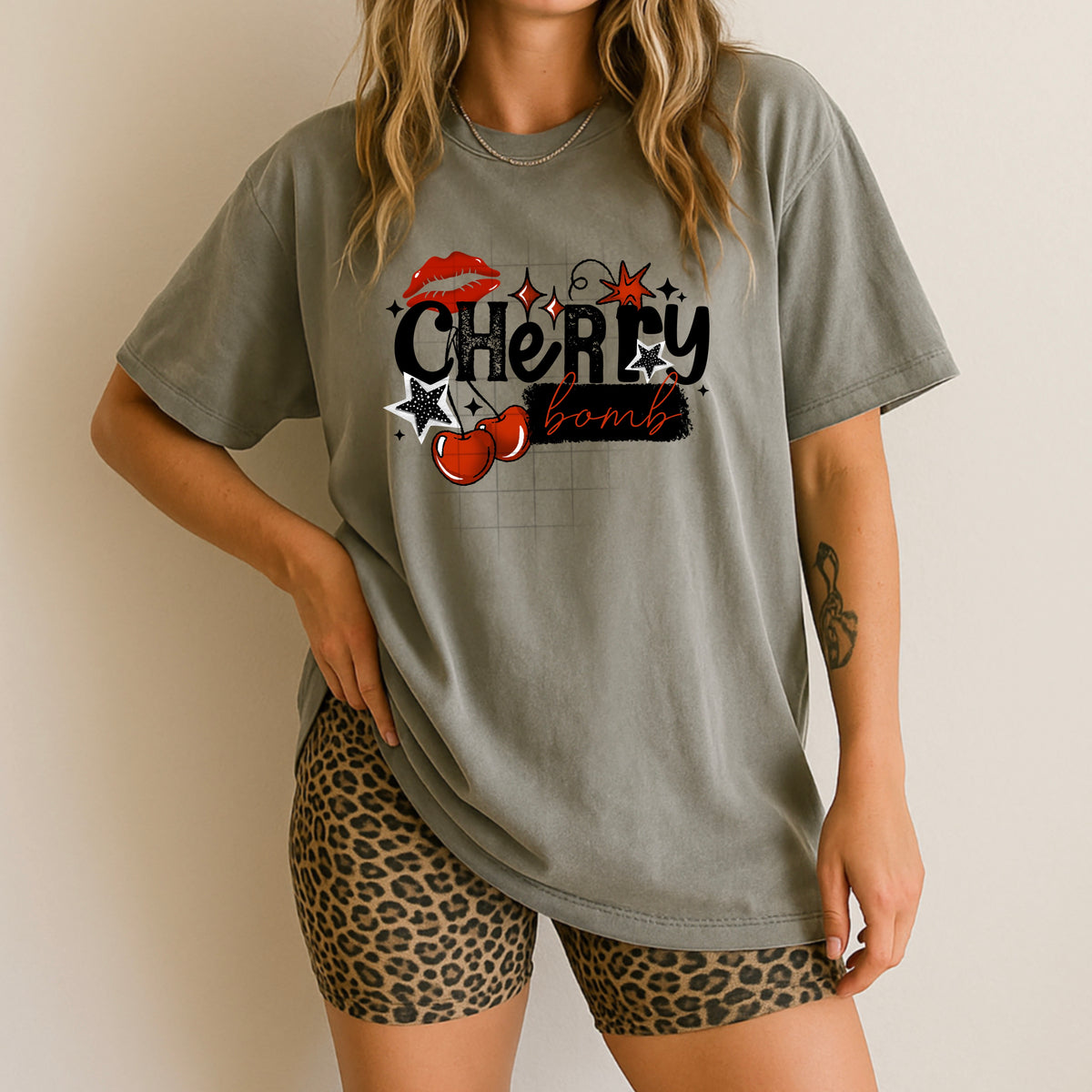 Cherry Bomb BLACK (CSC) DTF Transfer