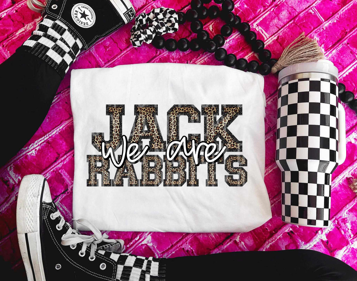 We are jackrabbits leopard filled (caplinger) 70948 DTF transfer