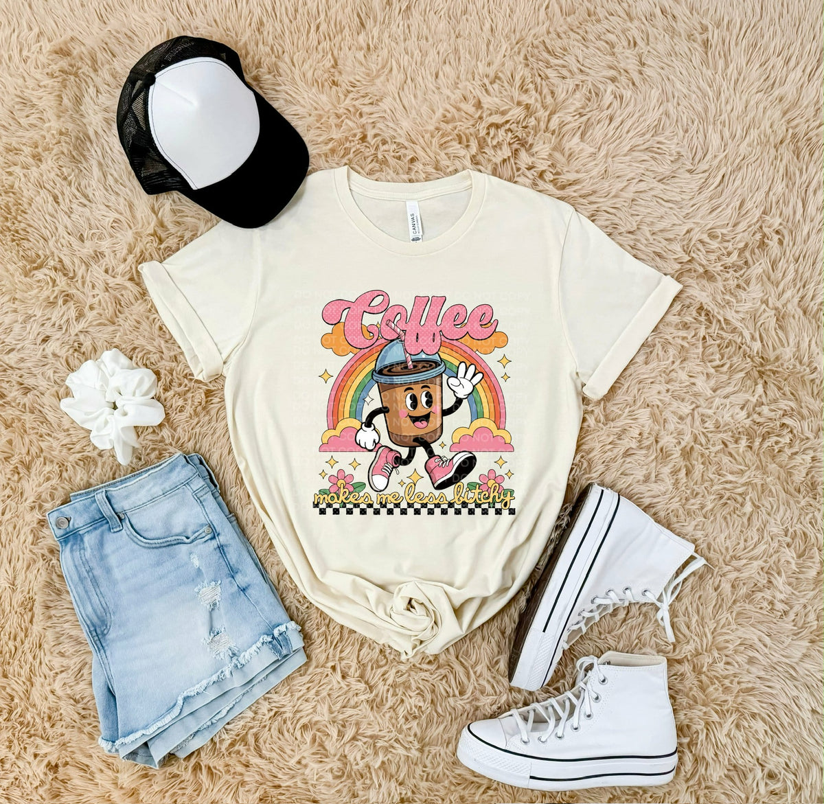 Coffee makes me less bitchy (SCG) DTF Transfer