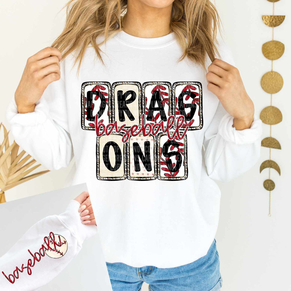 Dragons Baseball FRONT (caplinger) 82599 DTF transfer
