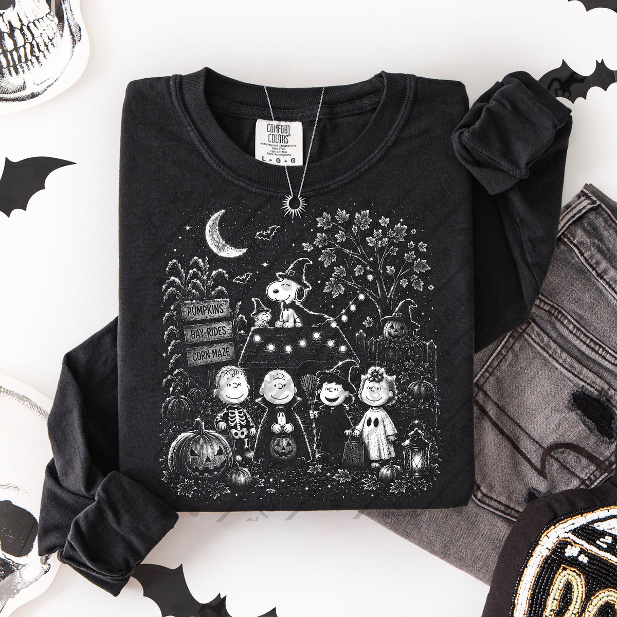 Spooky Peanut collage white DTF Transfer
