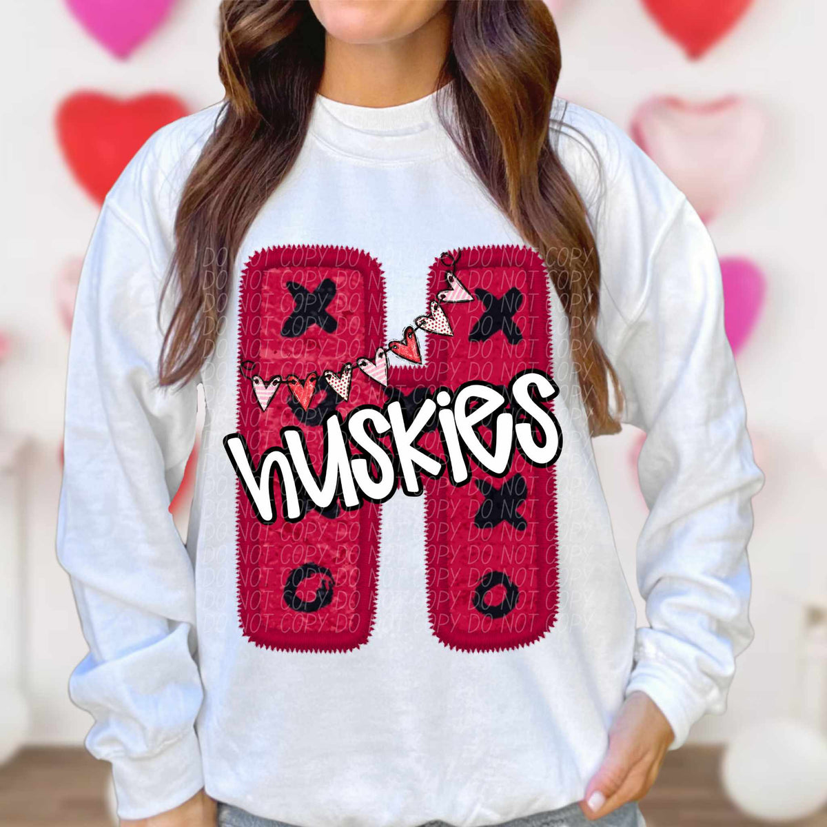 H huskies valentine (CITY) 79001 DTF transfer