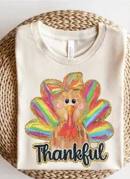 Thankful brushstroke turkey 67645 DTF transfer