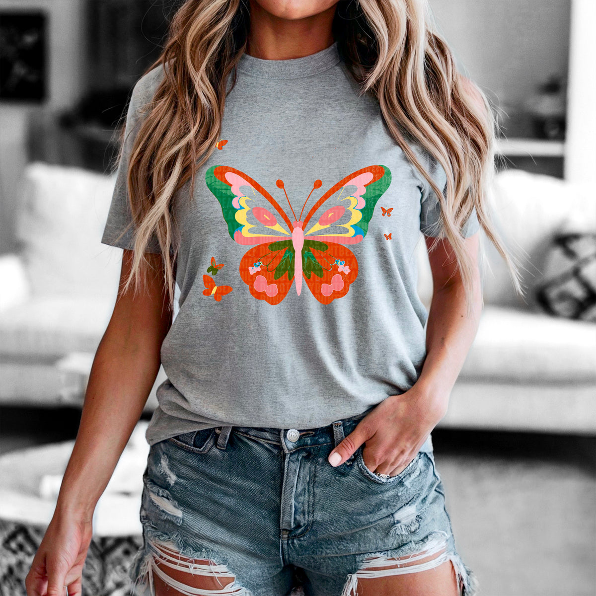 Autism butterflies 95206 DTF transfer
