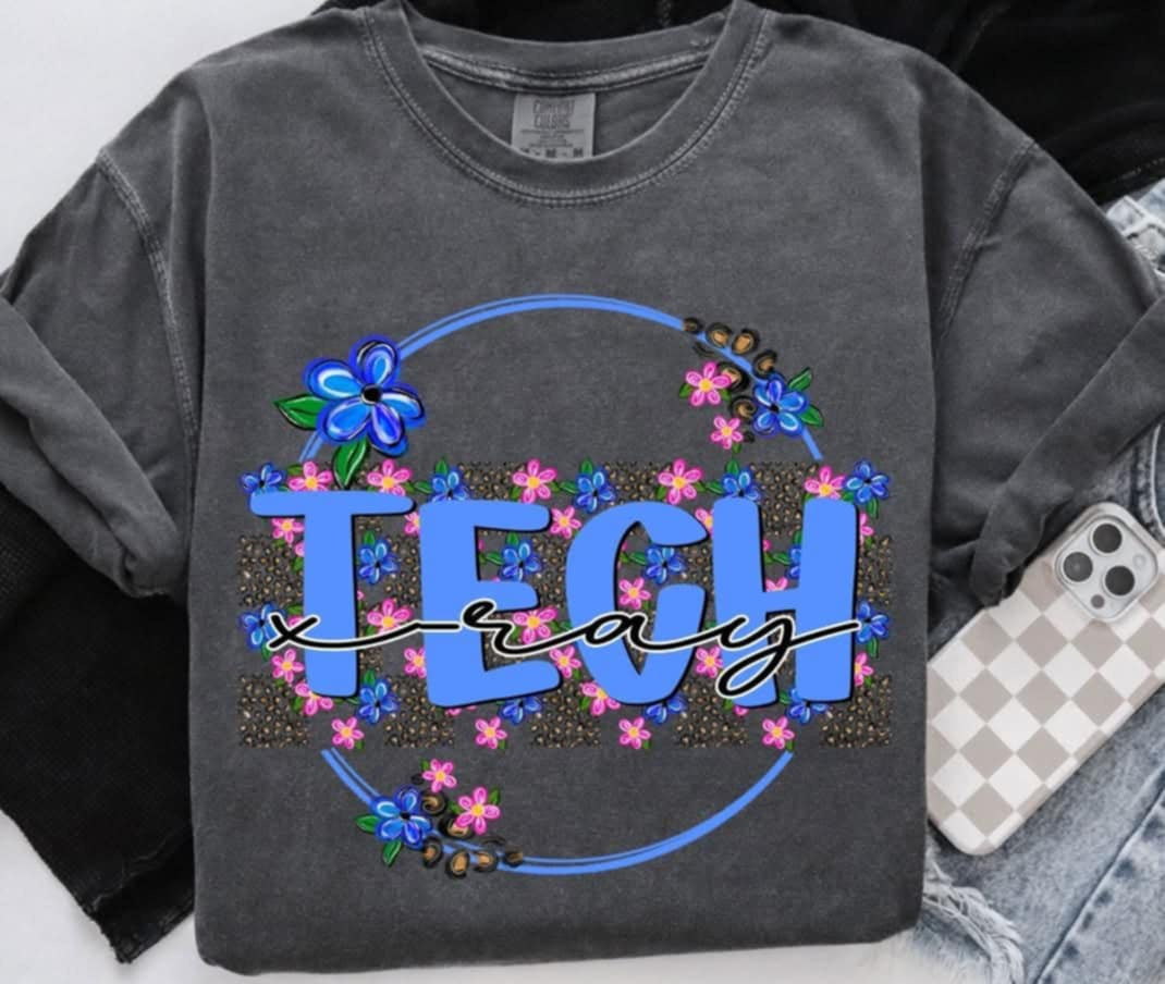 X-Ray tech royal blue circle (S&G) 99878 DTF transfer