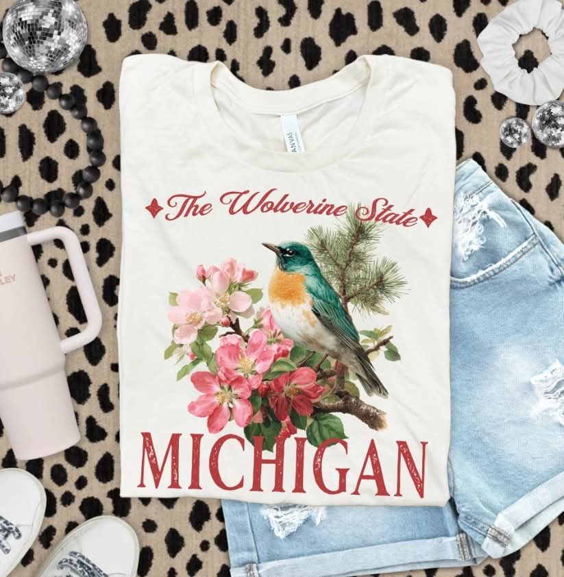 Michigan flowers (s&g) DTF Transfer