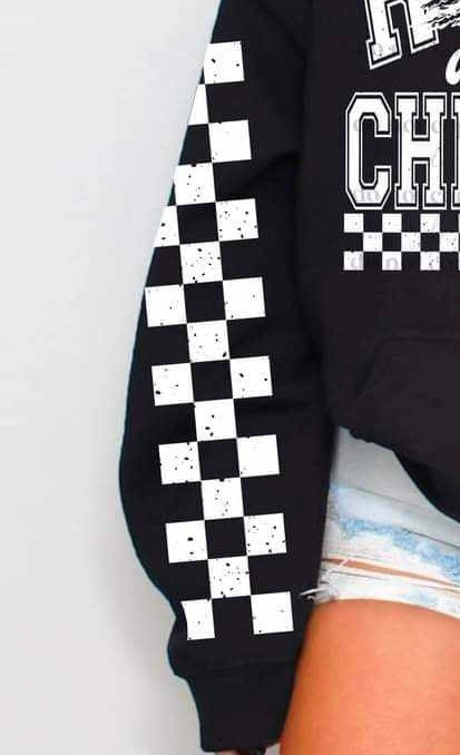 White checkered sleeve (CSC) 65134 DTF transfer
