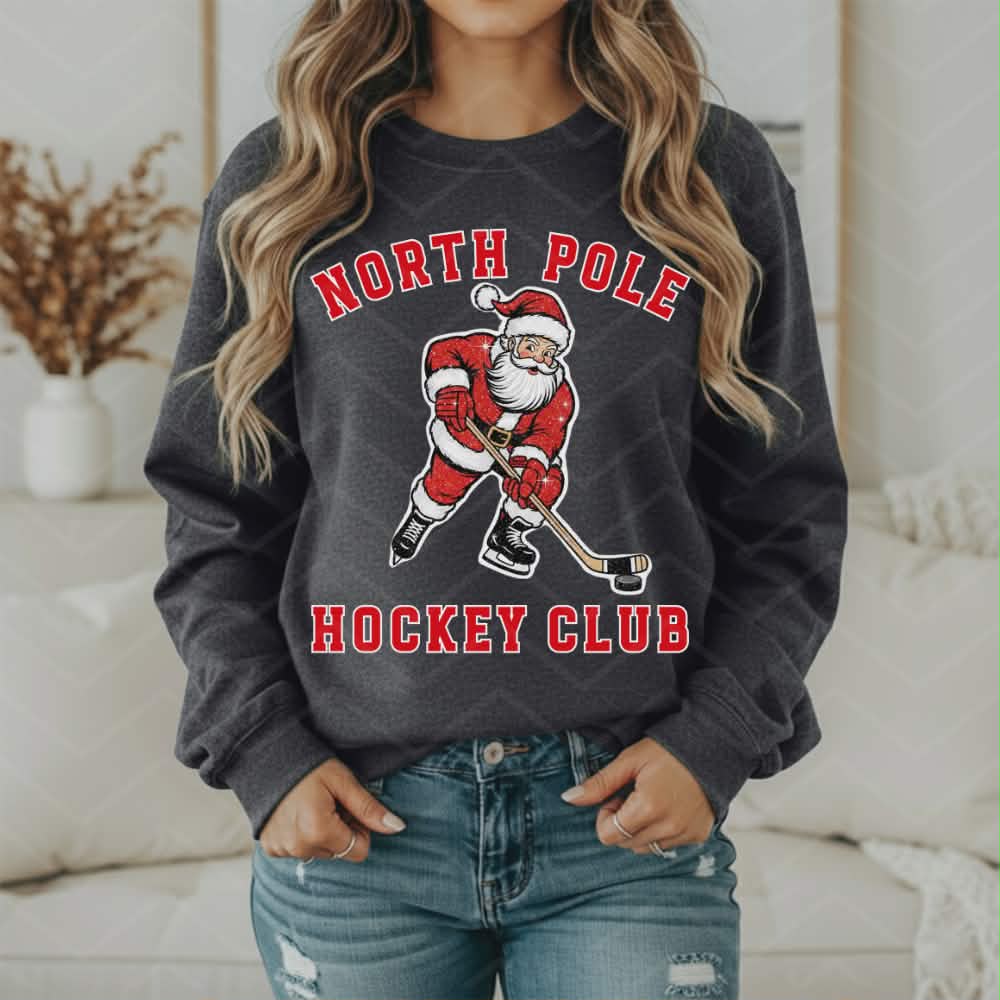North Pole Hockey club (parker) DTF transfer