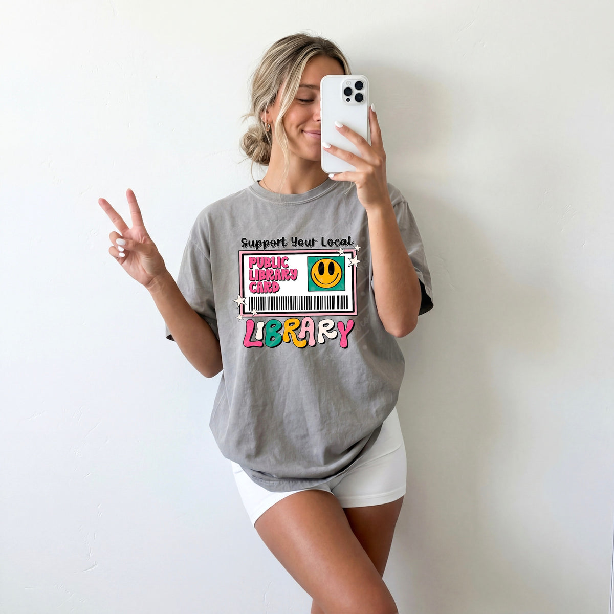 Support your local library (scarlow) DTF Transfer