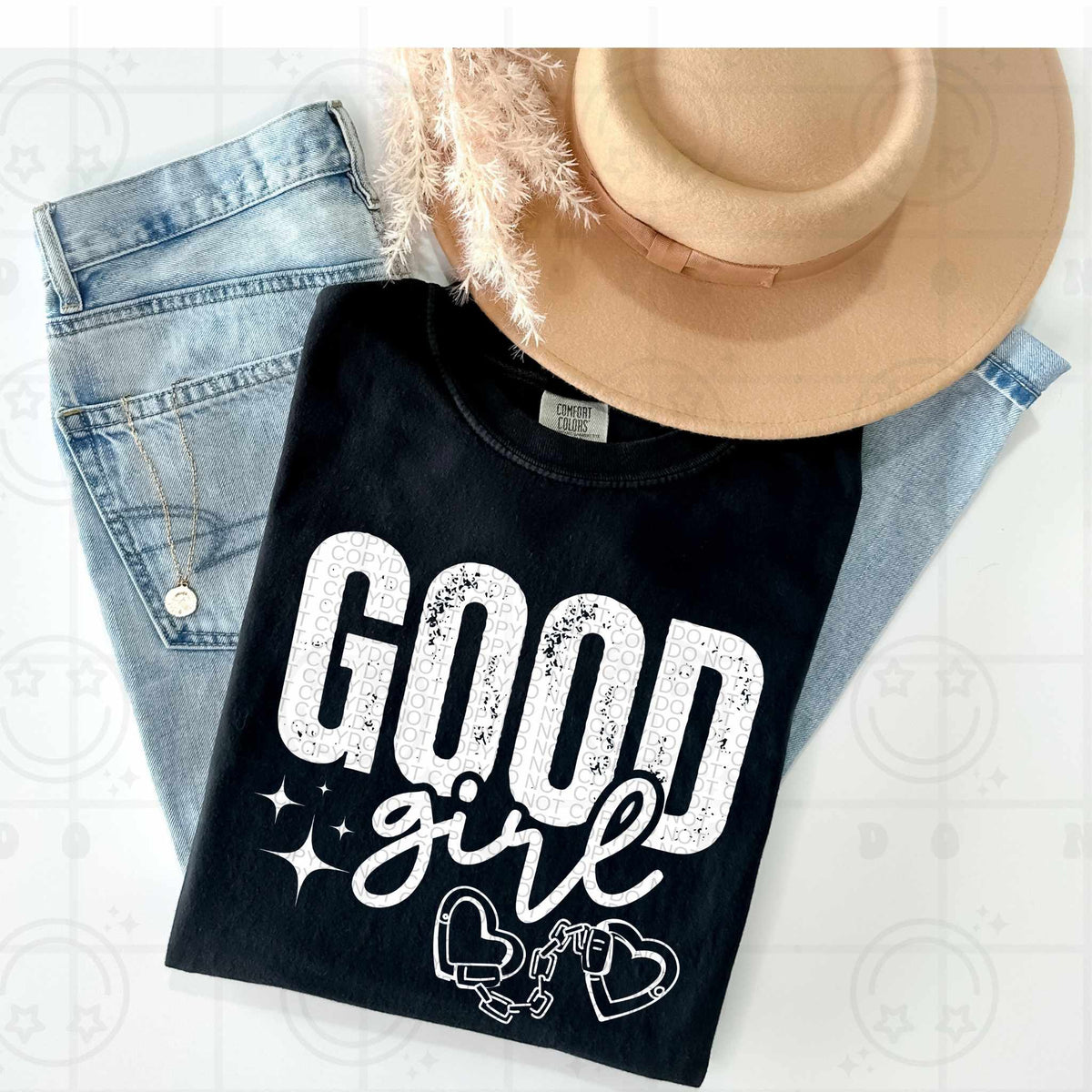 Good girl WHITE (HW) 79392 DTF transfer