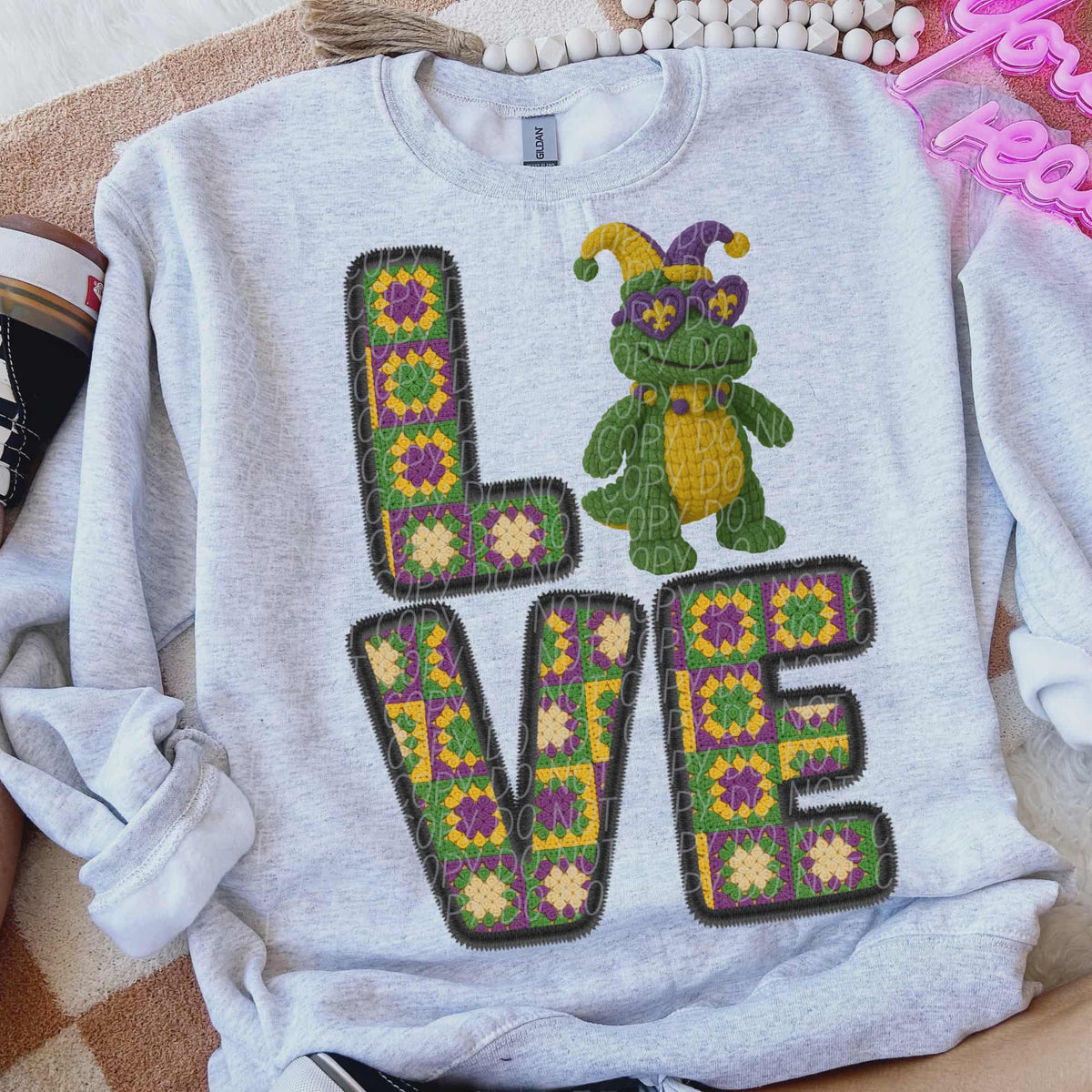 Love with crocodile (city) DTF Transfer