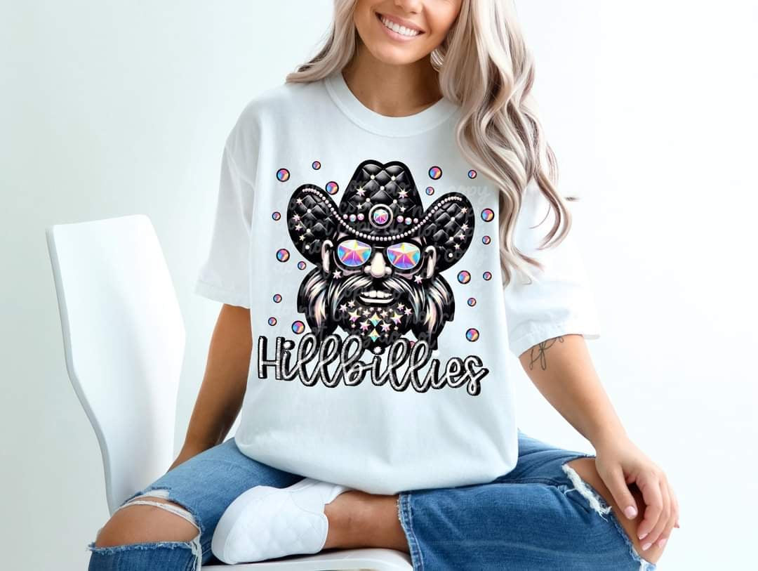 Hillbillies bedazzled mascot 53603 DTF transfer