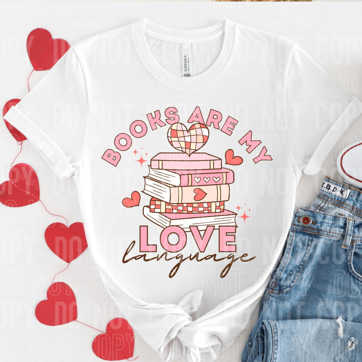 Books are my love language (SBB) 92033 DTF transfer