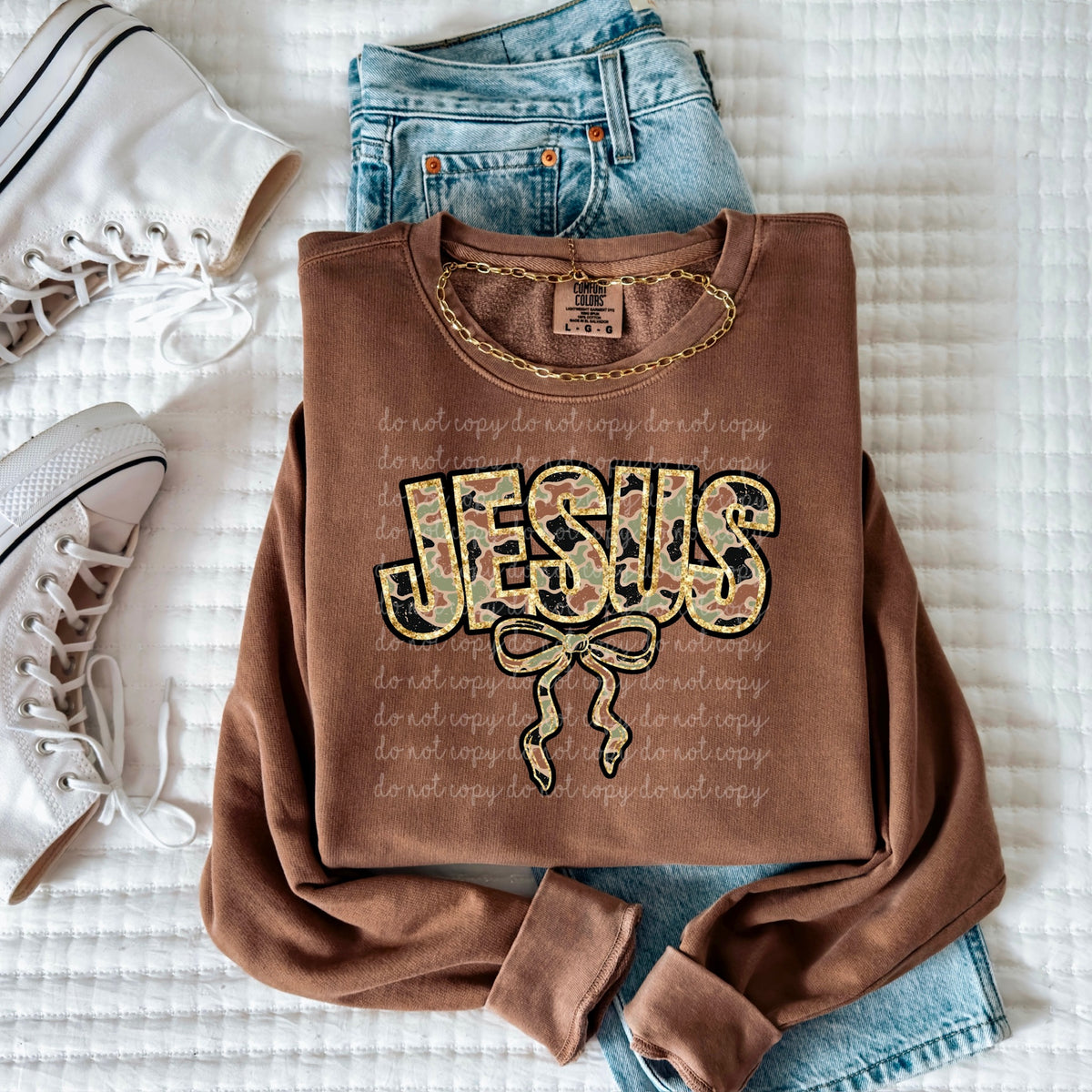 Jesus Camo Bow (MZ) DTF Transfer