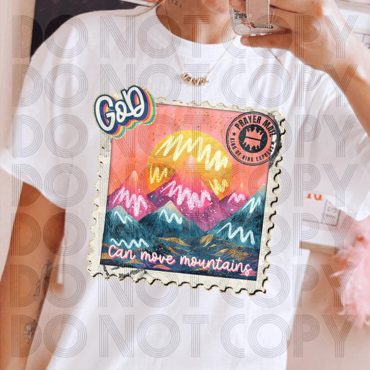 God Can Move Mountains stamp (renewed hope) DTF transfer