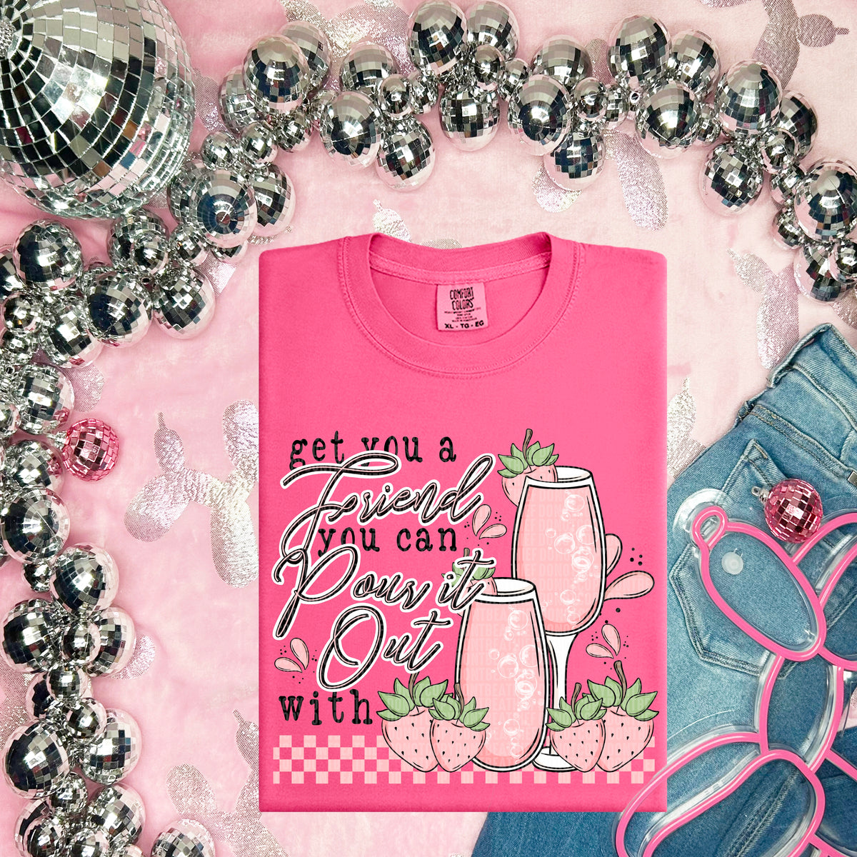 Get you a friend you can pour it out with (SDD) 87016 DTF transfer