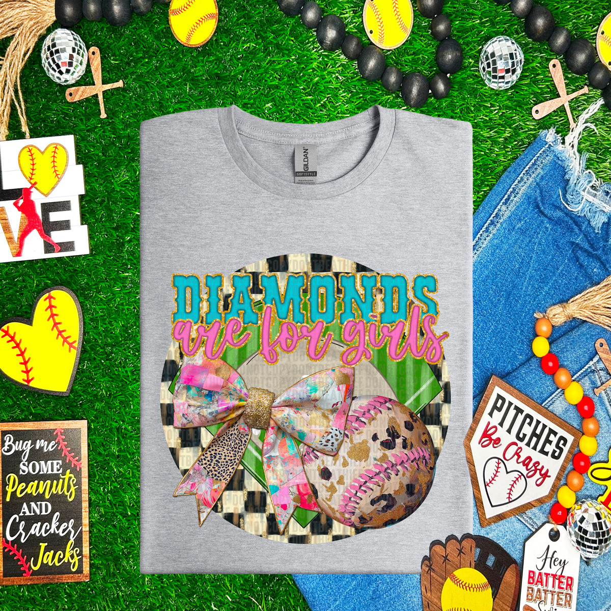 Diamonds are for girl 97632 DTF transfer