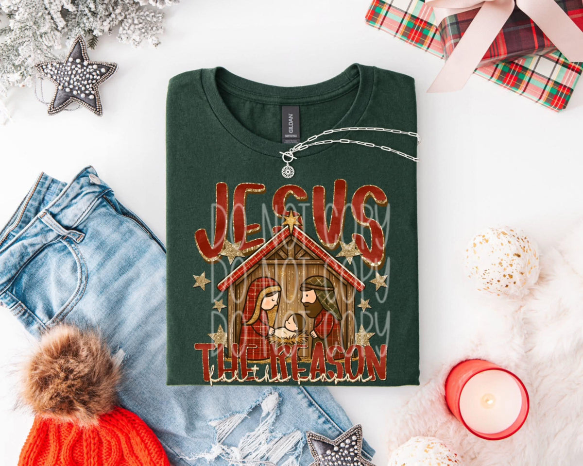 Jesus The reason nativity PH DTF Transfer