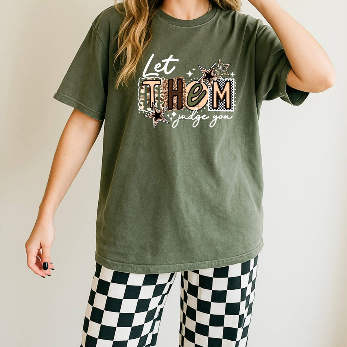 Let Them judge you (white) CSC DTF Transfer