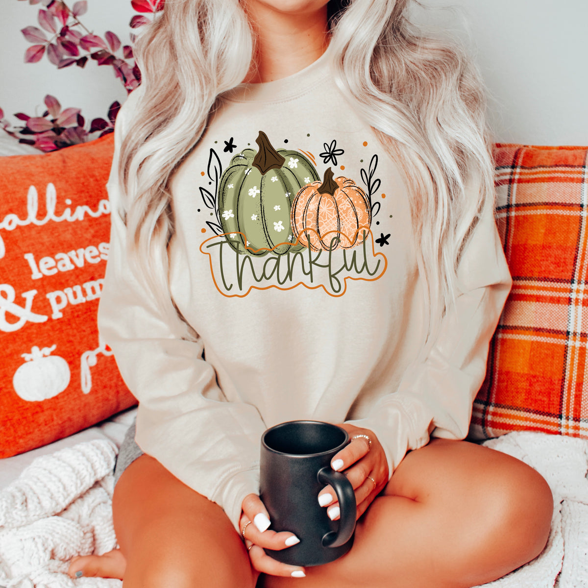 Thankful two pumpkins (csc) DTF Transfer