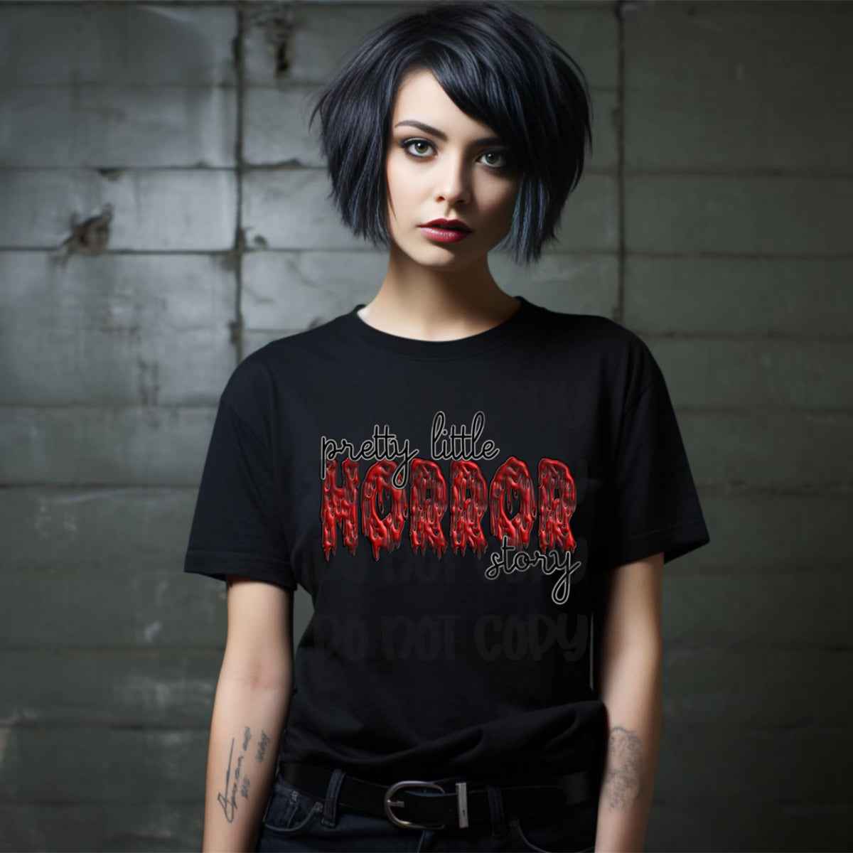 Pretty little horror story 93424 DTF transfer