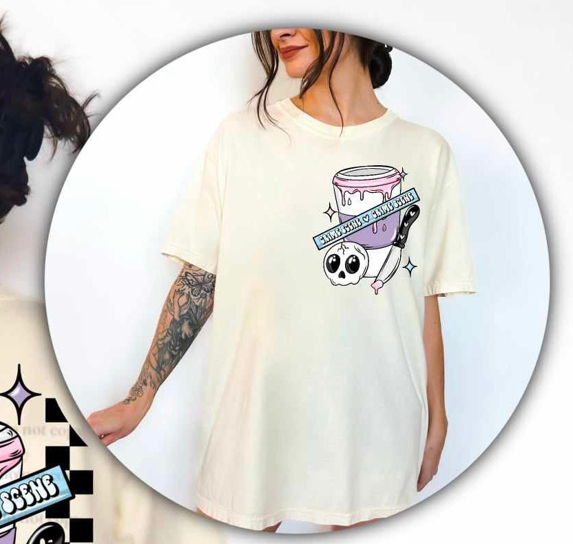 Coffee & crime scenes pocket (CSC) 65728 DTF transfer