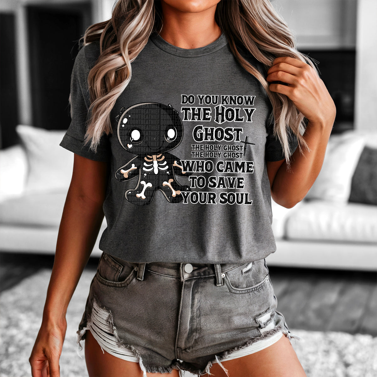 Do you know the Holy Ghost white outline 91619 DTF transfer
