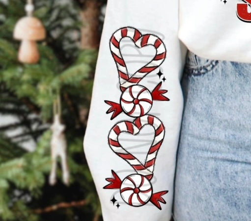 Peppermint season sleeve 109278 DTF transfer