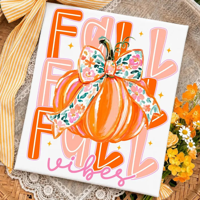 Fall stacked with pumpkin Sunday Special DTF transfer