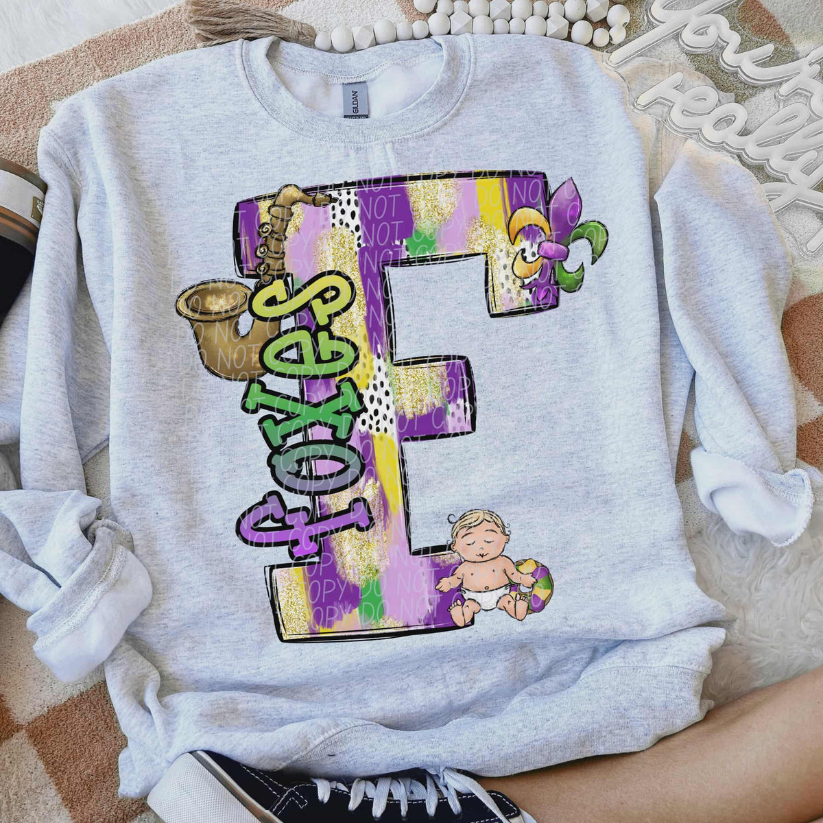 Foxes Mardi Gras (city) DTF Transfer