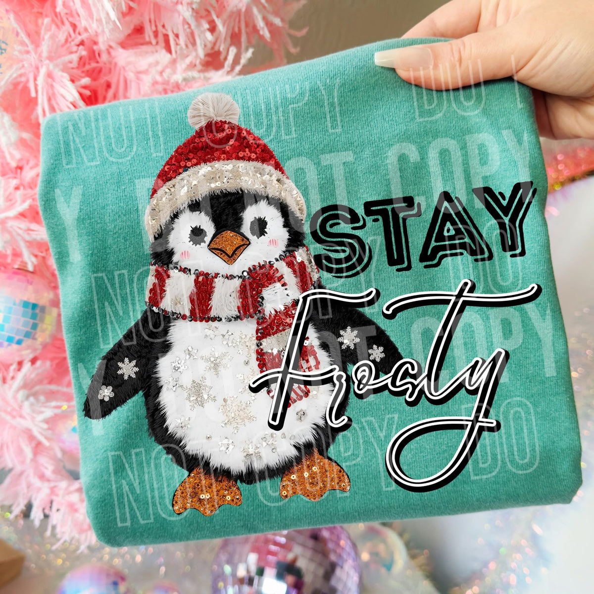 Stay Frosty Penguin SBB DTF Transfer