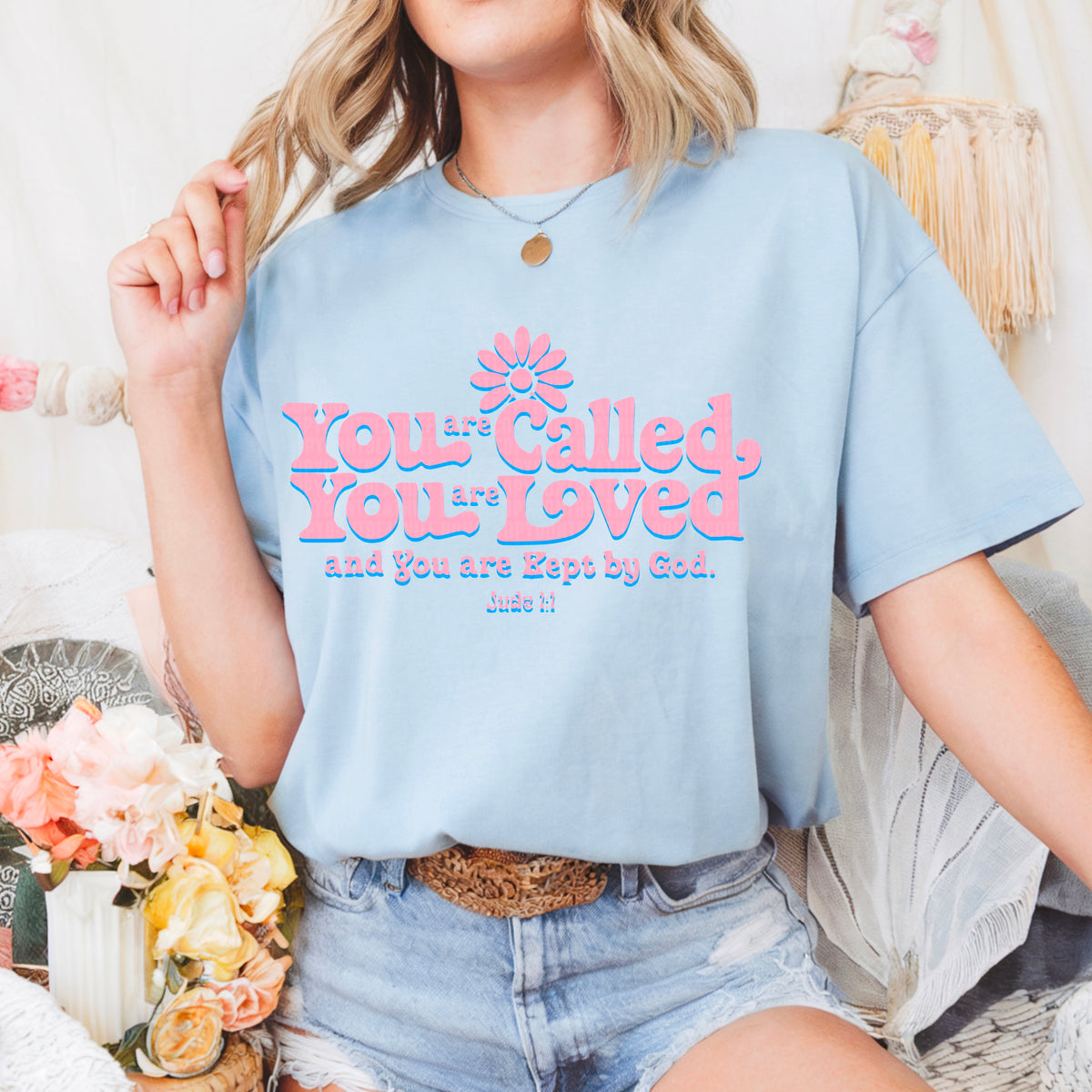 You are called you are loved PINK 95520 DTF transfer
