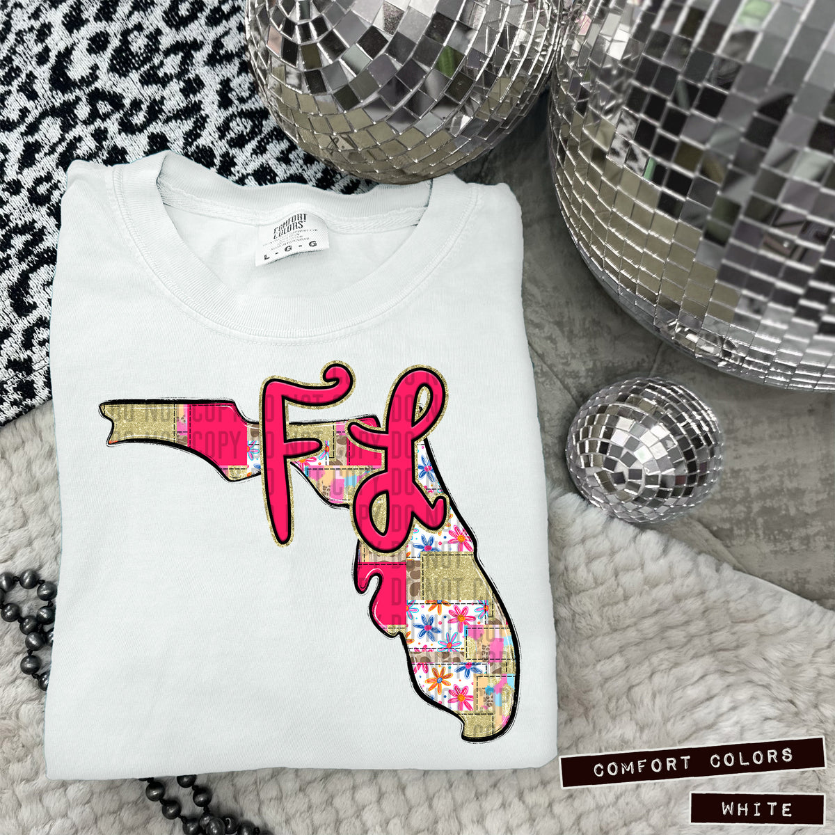 Pink Patch states DTF transfers