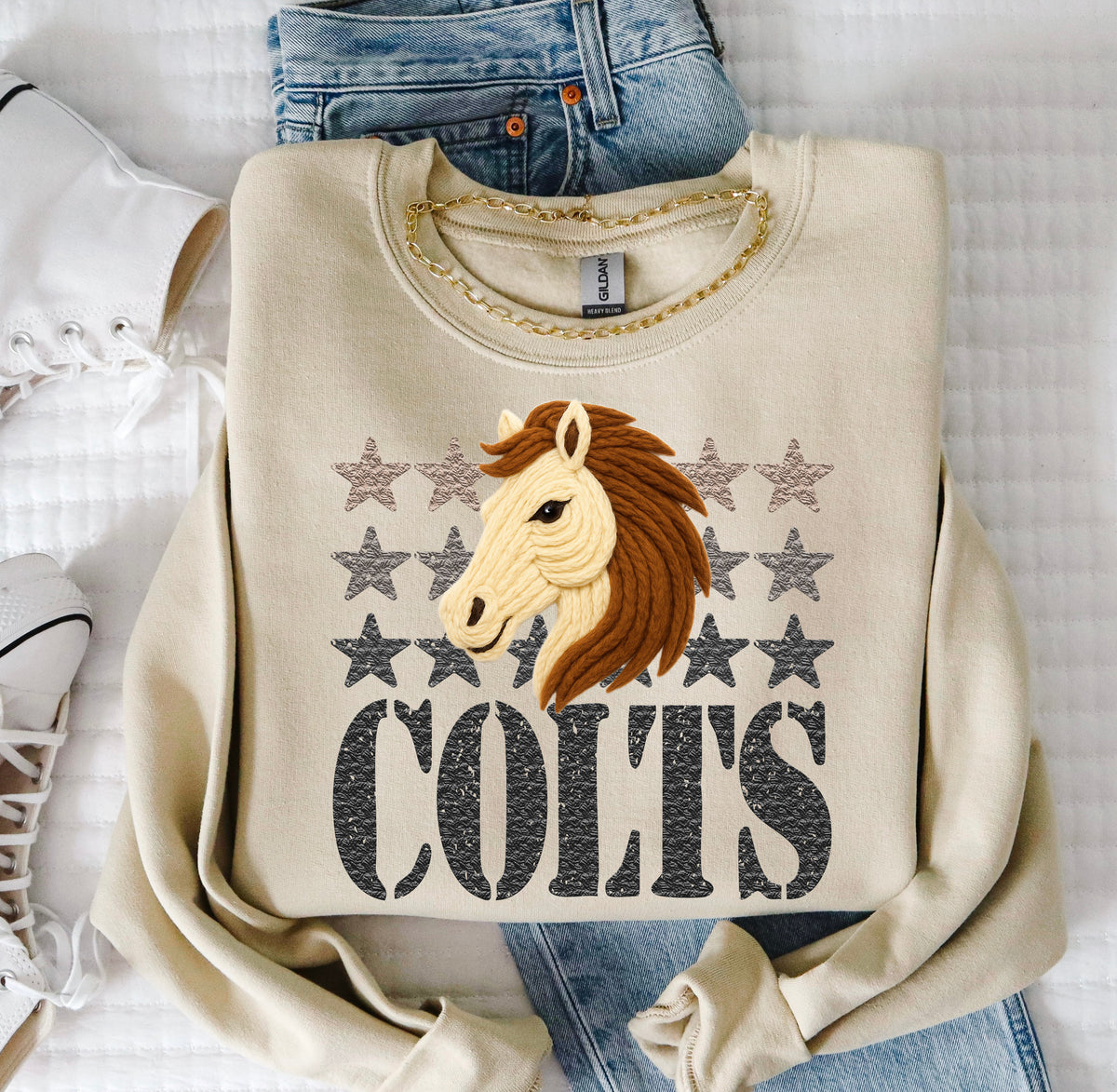 Colts Yarn Mascot (S&G) DTF transfer