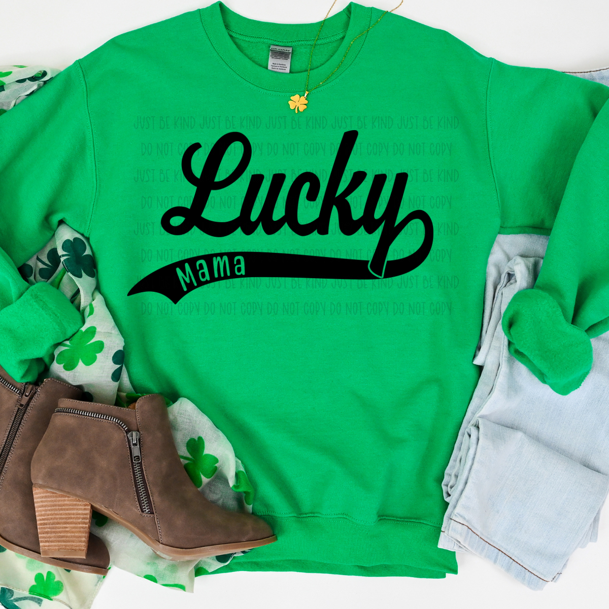 Lucky Mama Black (KPI) 83557 DTF Transfer