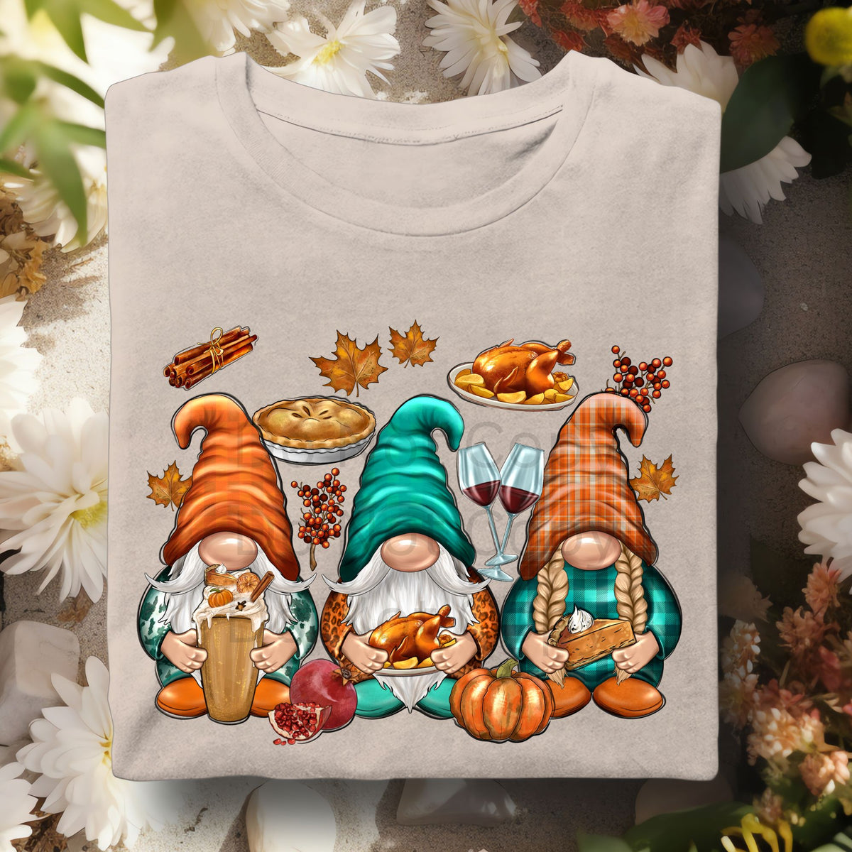 Thanksgiving Gnomes-38838-DTF transfer